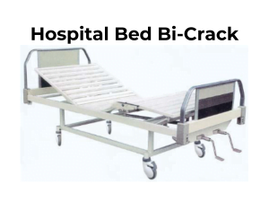 Hospital Bed Bi-Crank with Flat Electro Heads with Castors A12