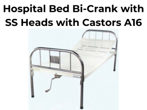 Hospital Bed Single Crank with SS Heads A19