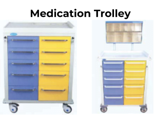 A medication trolley available for sale